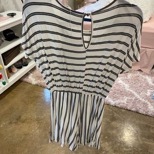 Striped romper